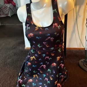 Colorful Butterfly Print Women's Dress